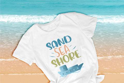 Summer quote - Sand sea shore - sublimation design Sublimation LuckyTurtleArt 