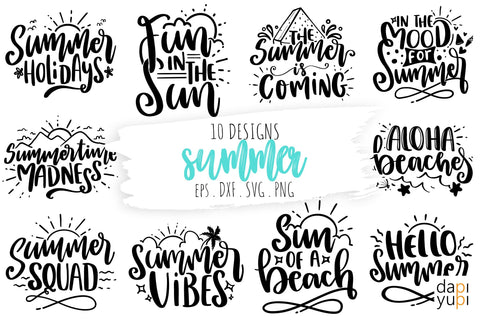 Summer Quotes Bundle SVG dapiyupi store 