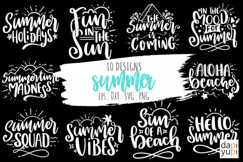 Summer Quotes Bundle SVG dapiyupi store 