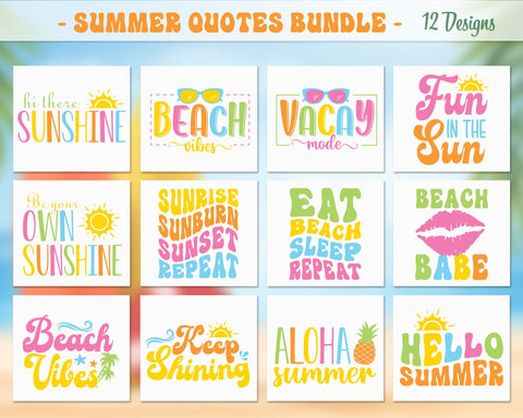 Summer Quotes Bundle Svg, Summer svg, Summer bundle Svg SVG SvgMonkeys 