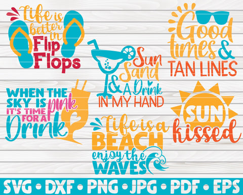 Summer Quotes SVG Bundle | 25 designs SVG HQDigitalArt 
