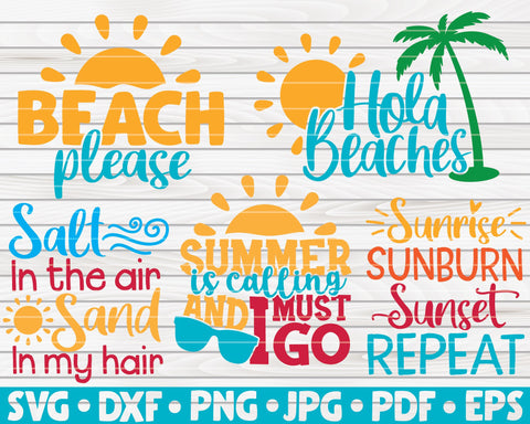 Summer Quotes SVG Bundle | 25 designs SVG HQDigitalArt 