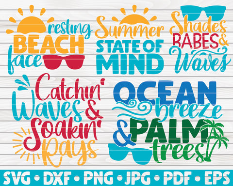 Summer Quotes SVG Bundle | 25 designs SVG HQDigitalArt 