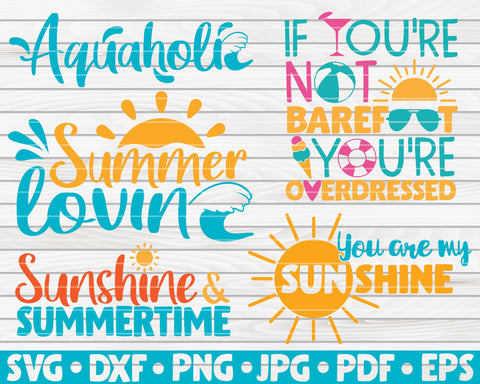 Summer Quotes SVG Bundle | 25 designs SVG HQDigitalArt 