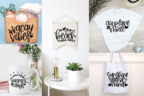 Summer quotes svg bundle, beach quotes svg bundle, beach lover svg, beach bum svg, beach babe svg, beach shirts svg, beach vacation svg SVG AnitaAlyiaLettering 