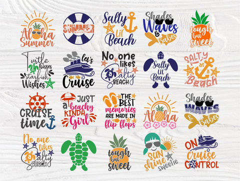Summer Quotes SVG Bundle, Beach Shirt Designs Svg SVG TonisArtStudio 