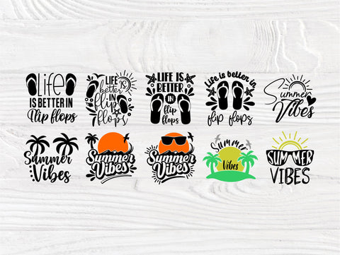 Summer Quotes SVG Bundle, Beach Shirt Designs Svg SVG TonisArtStudio 