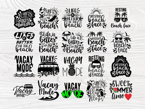 Summer Quotes SVG Bundle, Beach Shirt Designs Svg SVG TonisArtStudio 