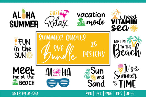 Summer quotes svg bundle | Summer Sayings svg SVG DIYCUTTINGFILES 