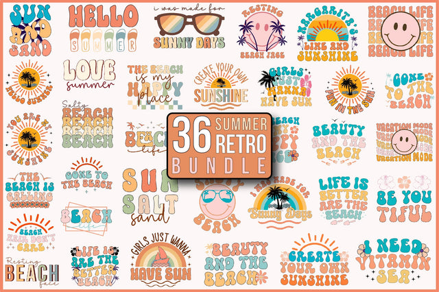 Summer Retro Bundle SVG SVGista 