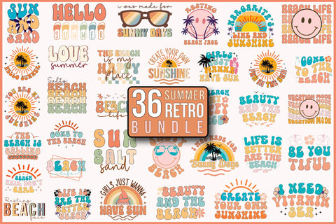 Summer Retro Bundle SVG SVGista 