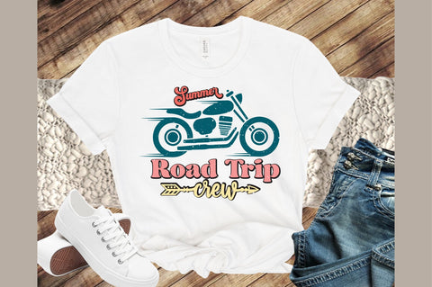 Summer Road Trip Crew Retro PNG Sublimation designartist 