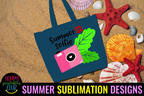 Summer Selfie Sublimation Design-Summer Sublimation PNG Sublimation Happy Printables Club 