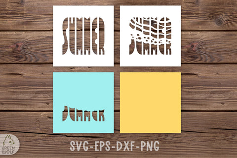 Summer shadow box svg 3d layered papercut template svg dxf 3D Paper GreenWolf 