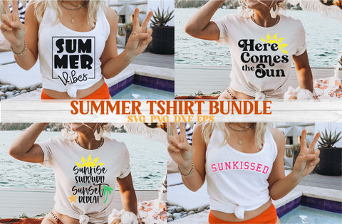 Summer Shirt SVG Bundle | Summer SVG | Here Comes the Sun SVG | Summer Vibes svg | Sunrise Sunburn Sunset Repeat svg | Sunkissed svg | shirt SVG What A Gem SVG 
