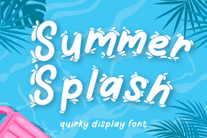 Summer splash Font Attype studio 