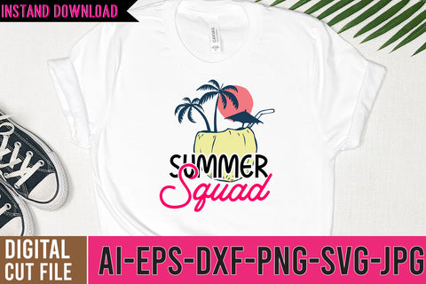 Summer Squad SVG Cut FIle SVG BlackCatsMedia 