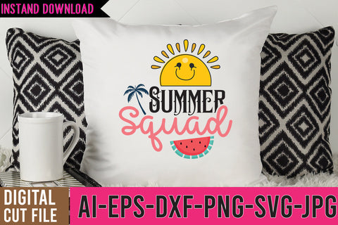 Summer Squad SVG Cut File SVG BlackCatsMedia 