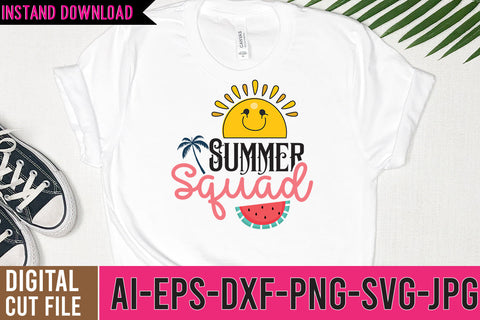 Summer Squad SVG Cut File SVG BlackCatsMedia 