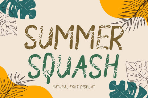 Summer Squash Font Prasetya Letter 