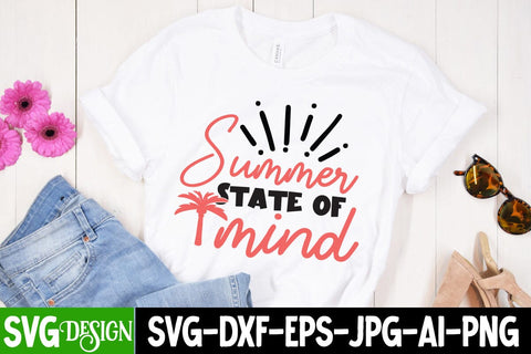 Summer State Of Mind SVG Cut File, Summer State Of Mind SVG Design,Summer SVG Cut File,Aloha Summer SVG Design, Summer SVG Quotes, Summer Sublimation PNG,Funny Summer SVG SVG BlackCatsMedia 