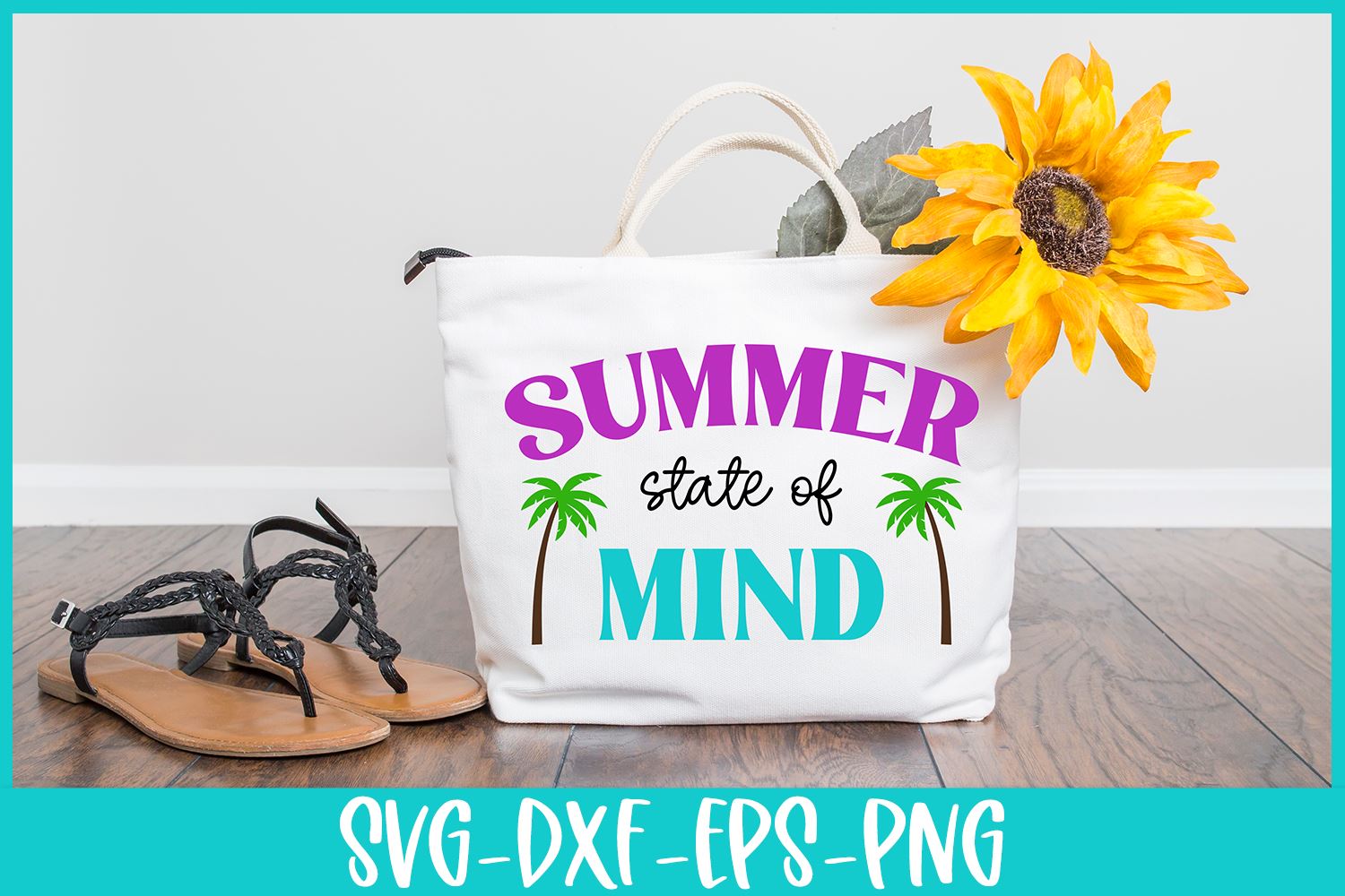 Summer State Of Mind SVG Cut File - So Fontsy