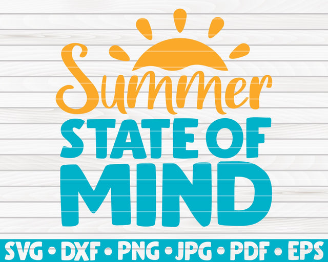 Summer state of mind SVG | Summertime quote SVG HQDigitalArt 