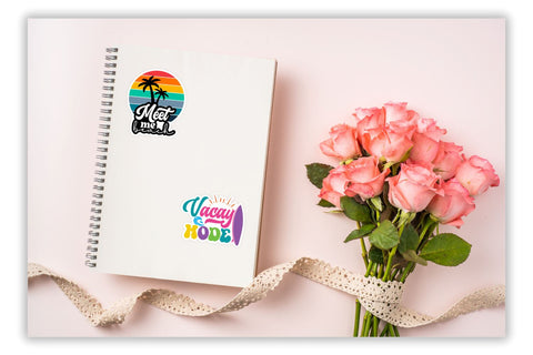 Summer Sticker Bundle Sublimation DESIGNS DARK 