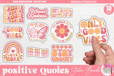 Summer Sticker Bundle Sublimation DESIGNS DARK 