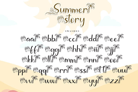 Summer Story Font AEN Creative Store 