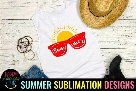 Summer Sublimation -Beach Sublimation- Summer PNG Sublimation Happy Printables Club 