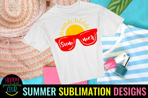 Summer Sublimation -Beach Sublimation- Summer PNG Sublimation Happy Printables Club 