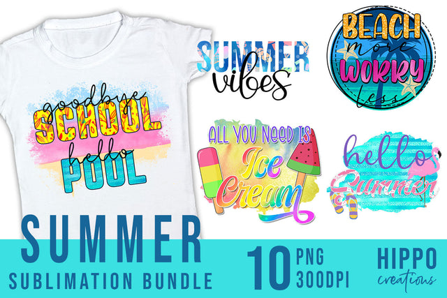 Summer Sublimation Bundle Sublimation Hippo Creations 