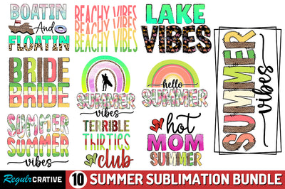 Summer Sublimation Bundle Sublimation Regulrcrative 