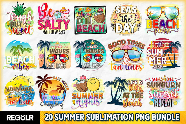 Summer Sublimation Bundle Sublimation Regulrcrative 