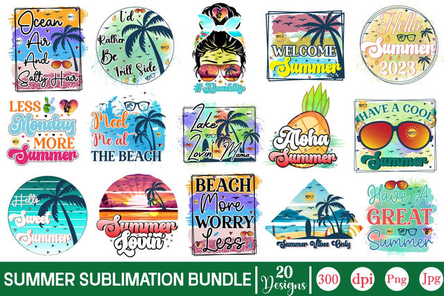 Summer Sublimation Bundle Sublimation SVGs,Quotes and Sayings,Food & Drink,On Sale, Print & Cut Sublimation DesignPlante 503 