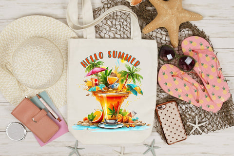 Summer Sublimation Design, Hello Summer Sublimation CraftLabSVG 