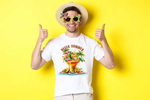 Summer Sublimation Design, Hello Summer Sublimation CraftLabSVG 