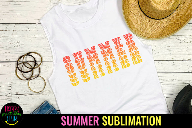 Summer Sublimation Design I Beach Sublimation Sublimation Happy Printables Club 