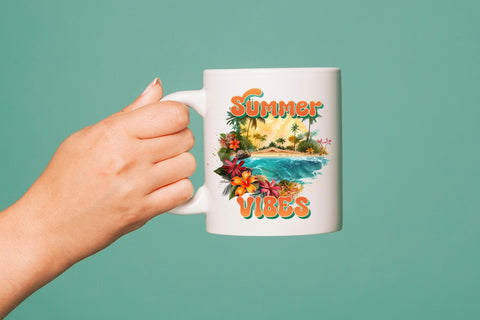 Summer Sublimation Design | Summer Vibes Sublimation CraftLabSVG 