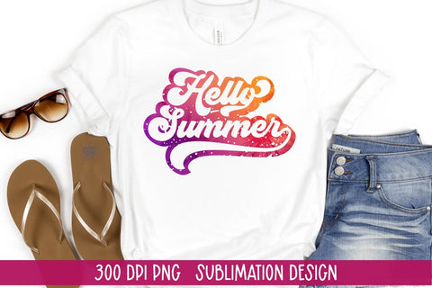 Summer Sublimation PNG-Retro Summer PNG Sublimation Linden Valley Designs 