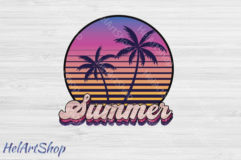 Summer Sublimation Png, Vintage Png SVG _HelArtShop_ 