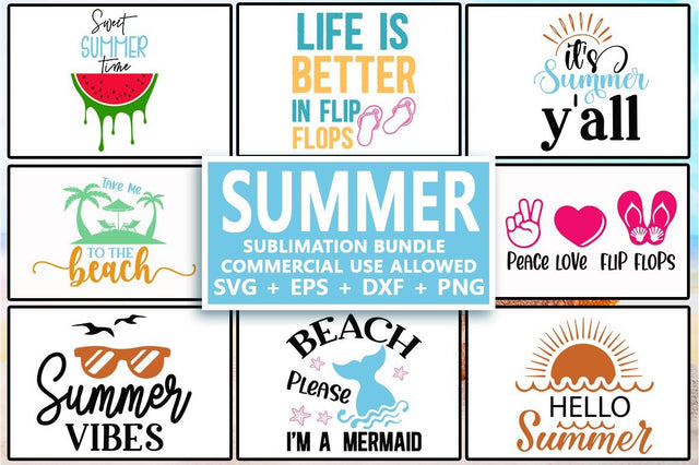 Summer Sublimation SVG Bundle.summer vibes, Beach, Gnome summer, SVG Designangry 