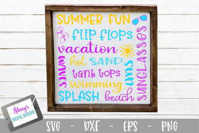 Summer Subway Art SVG SVG Stacy's Digital Designs 