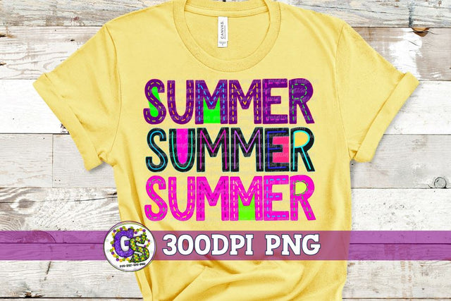 Summer Summer Summer PNG for Sublimation Sublimation Greedy Stitches 