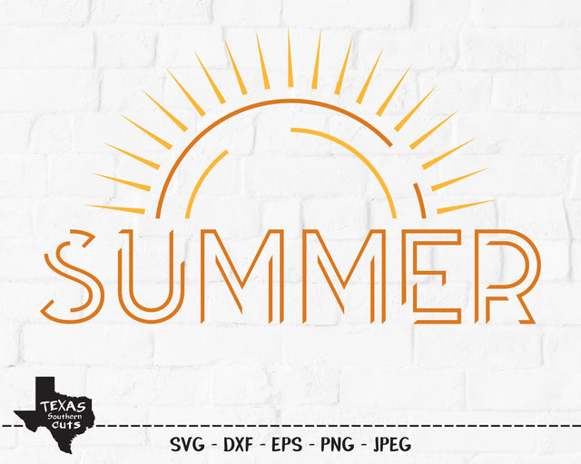 Summer Sun | Summer SVG SVG Texas Southern Cuts 