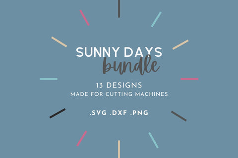 Summer Sunny Days SVG Cut File Bundle SVG Lettershapes 