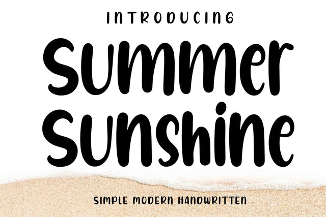 Summer Sunshine Font LetterdayStudio 