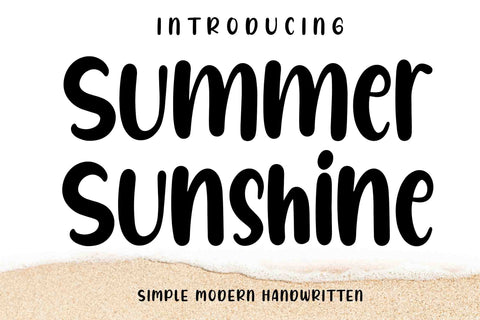Summer Sunshine Font LetterdayStudio 