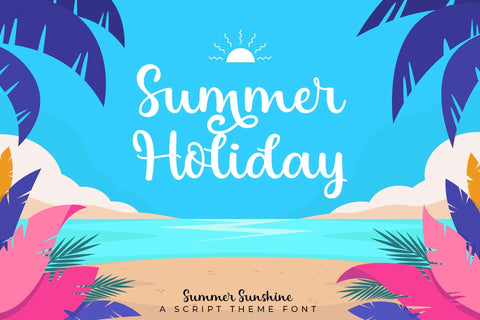 Summer Sunshine Font love script 